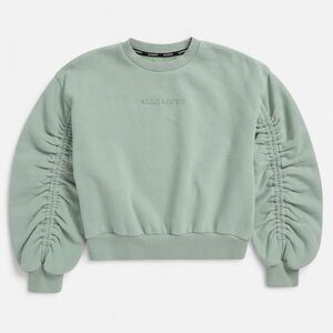 AllSaints Ruched Sleeve Sweatshirt